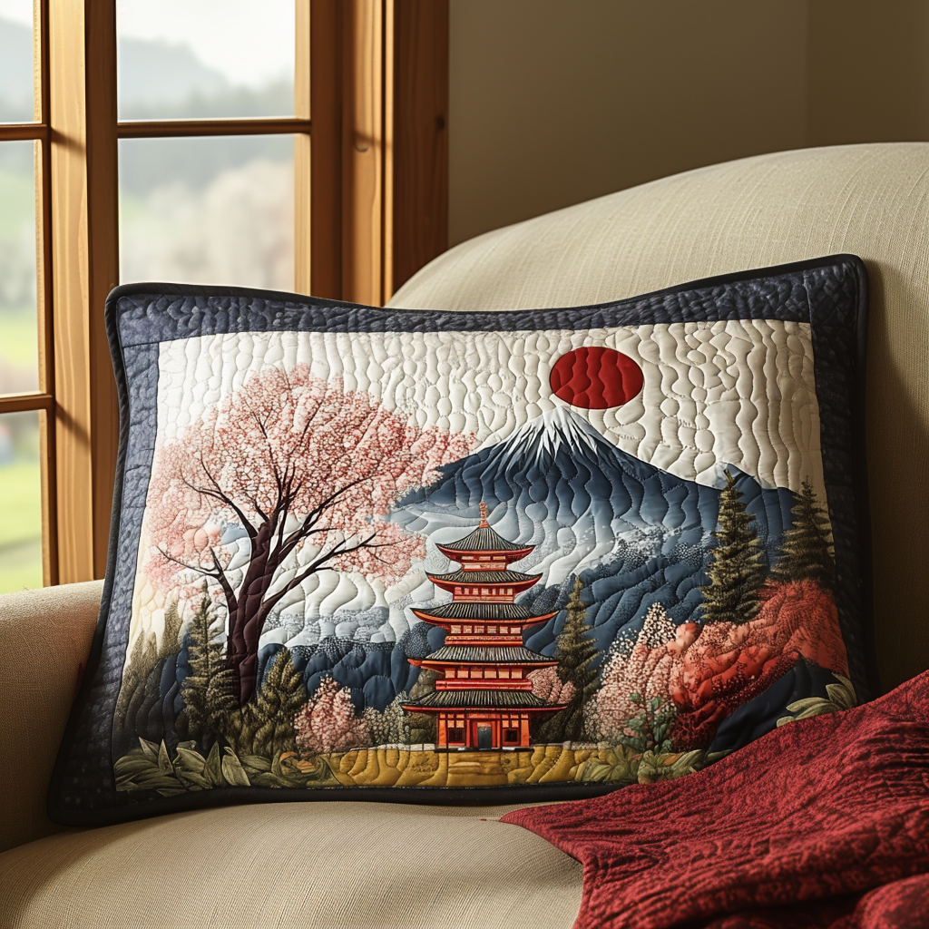 Japansk Pagode Delight Quiltet Pude Betræk NCU0DV5746