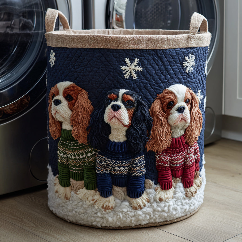 King Charles Sweater Quiltet Vasketøjskurv NCU0HNH460