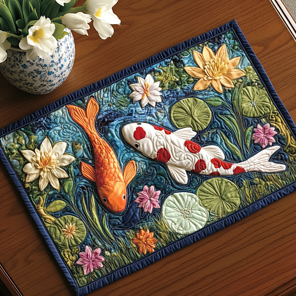 Koi Dream Quilted Placemats NCU0DK7885