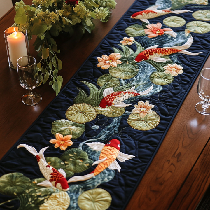 Koi Dreams Quiltet Bordløber NCU0VH5578