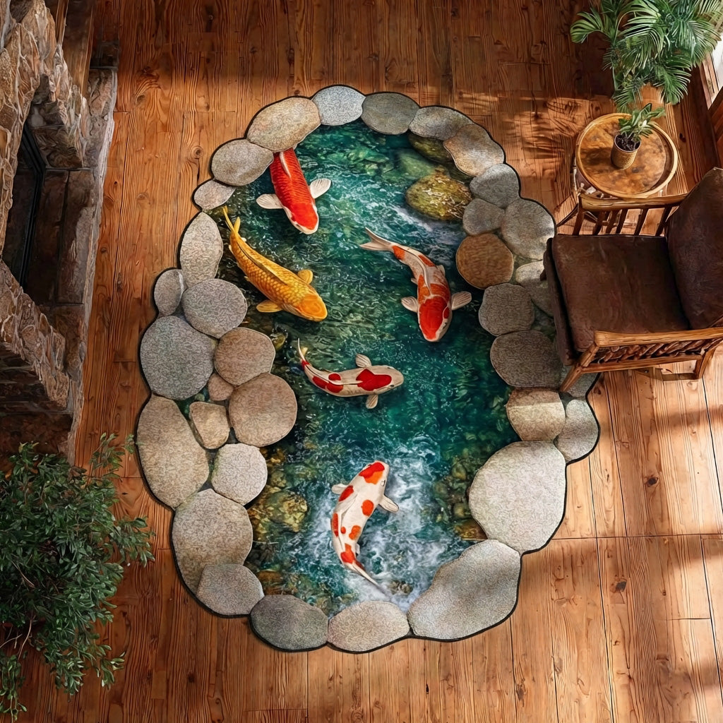 Koi Oasis Tilpasset Form Tæppe NCU0TV1833