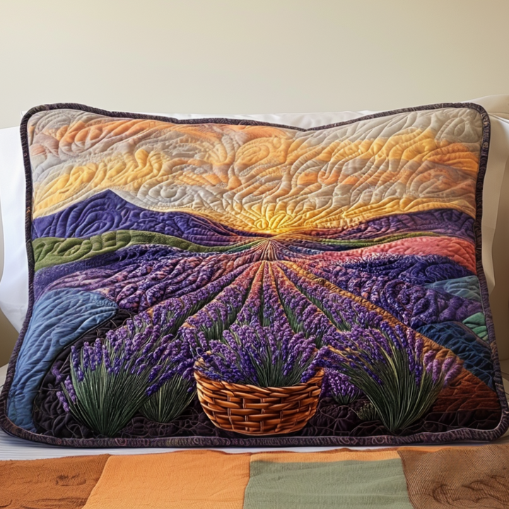 Lavendel Måneopgang Quilted Sengetøj Pude Betræk NCU0NT7525
