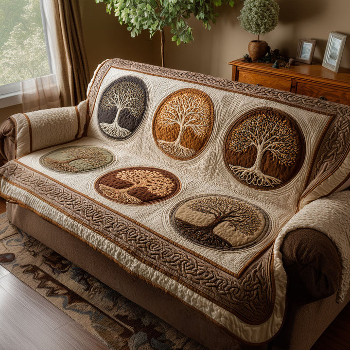 Træet af Livet Quilted Sofa Cover NCU0VT364