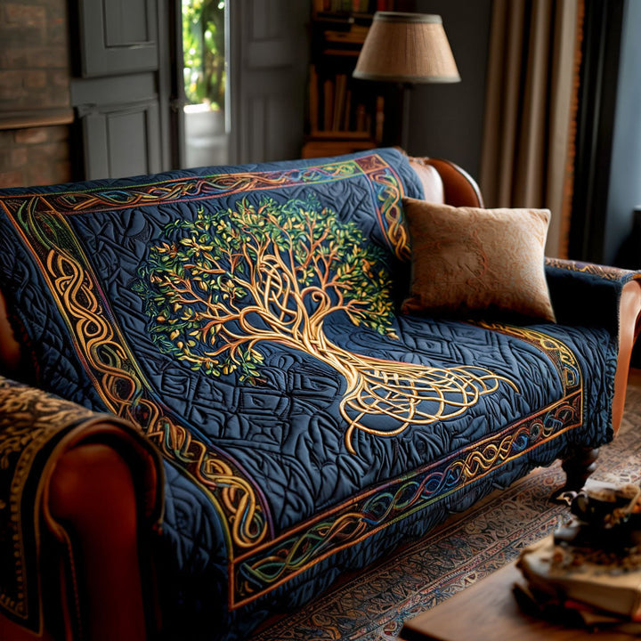 Træet af Livet Quilted Sofa Cover NCU0VT364
