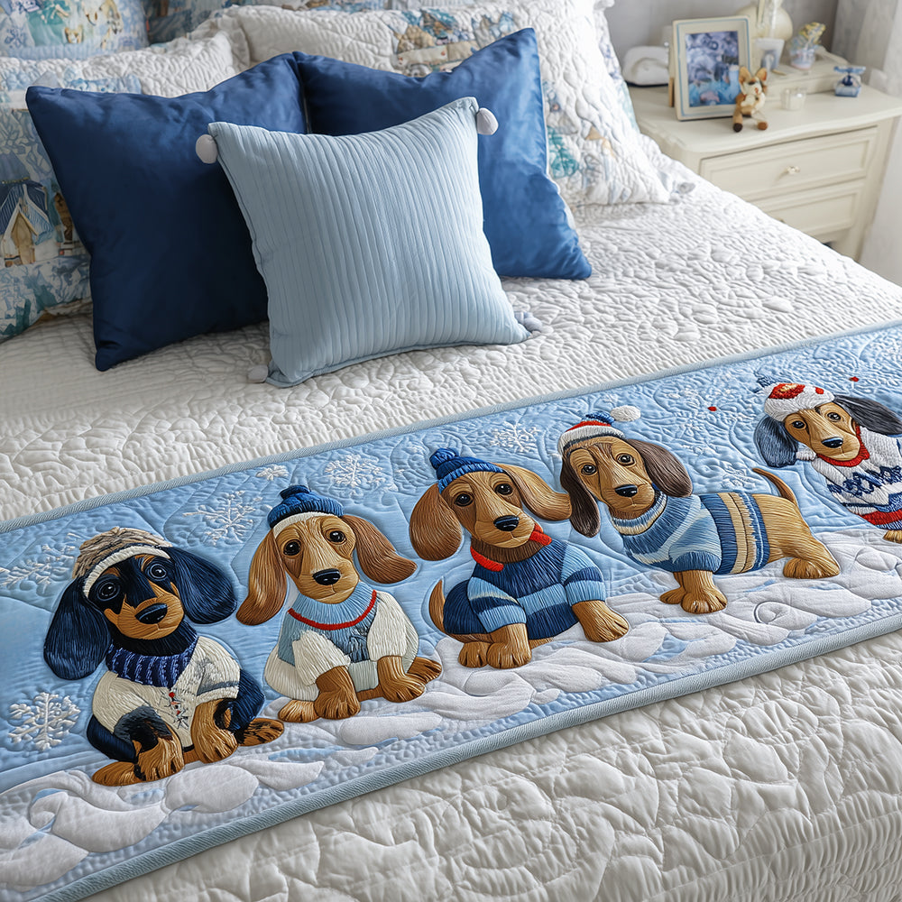 Lille Dachshund Quilted Bed Runner NCU0TH3546