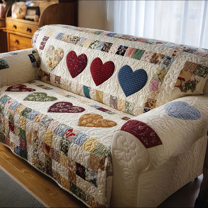 Skøn mønster quiltet sofaovertræk NCU0NT11528