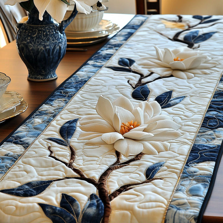 Magnolia Blomstrende Quilted Bordløber NCU0PT6454