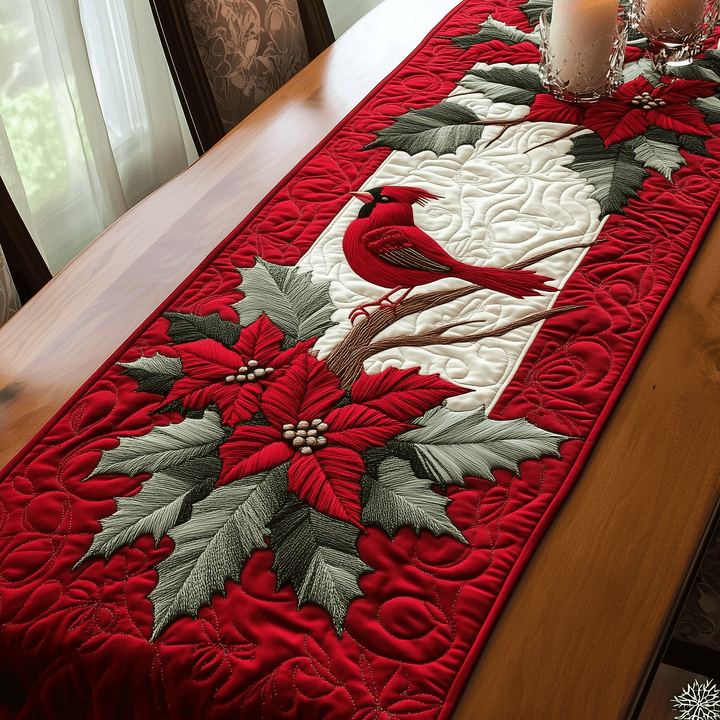 Majestætiske Cardinals Quilted Table Runner NCU0TH1911