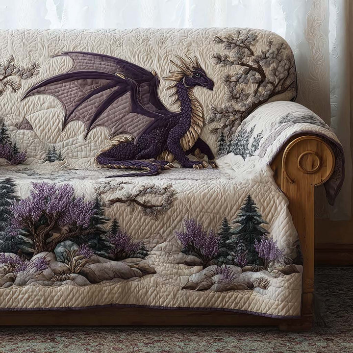 Majestætisk Drage Quiltet Sofa Dække NCU0NT11179