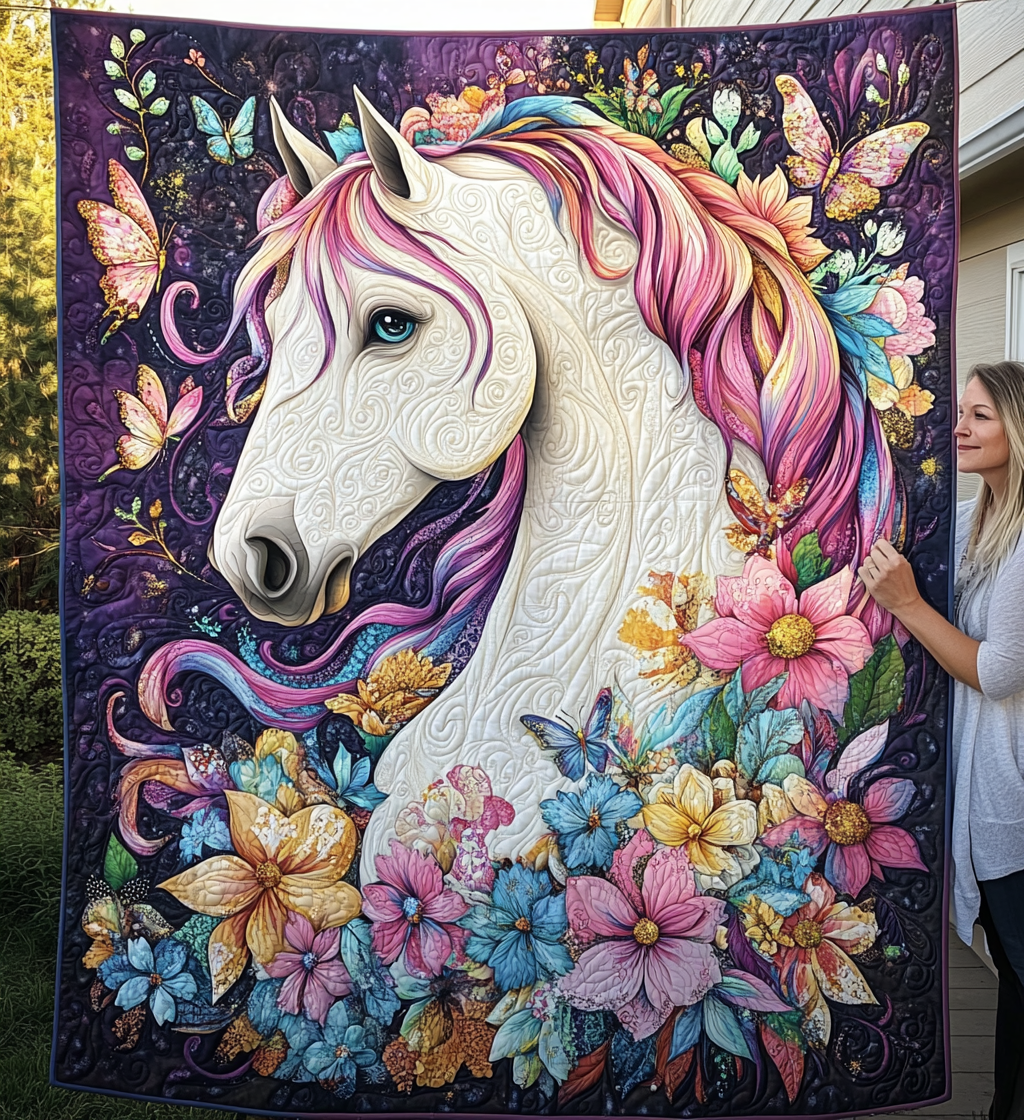 Majestic Mane Kunst Quilt Vægophæng NCU0DV835