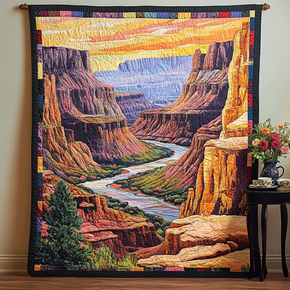 Majestætisk Bjerg Kunst Quilt Ophæng NCU0TL970