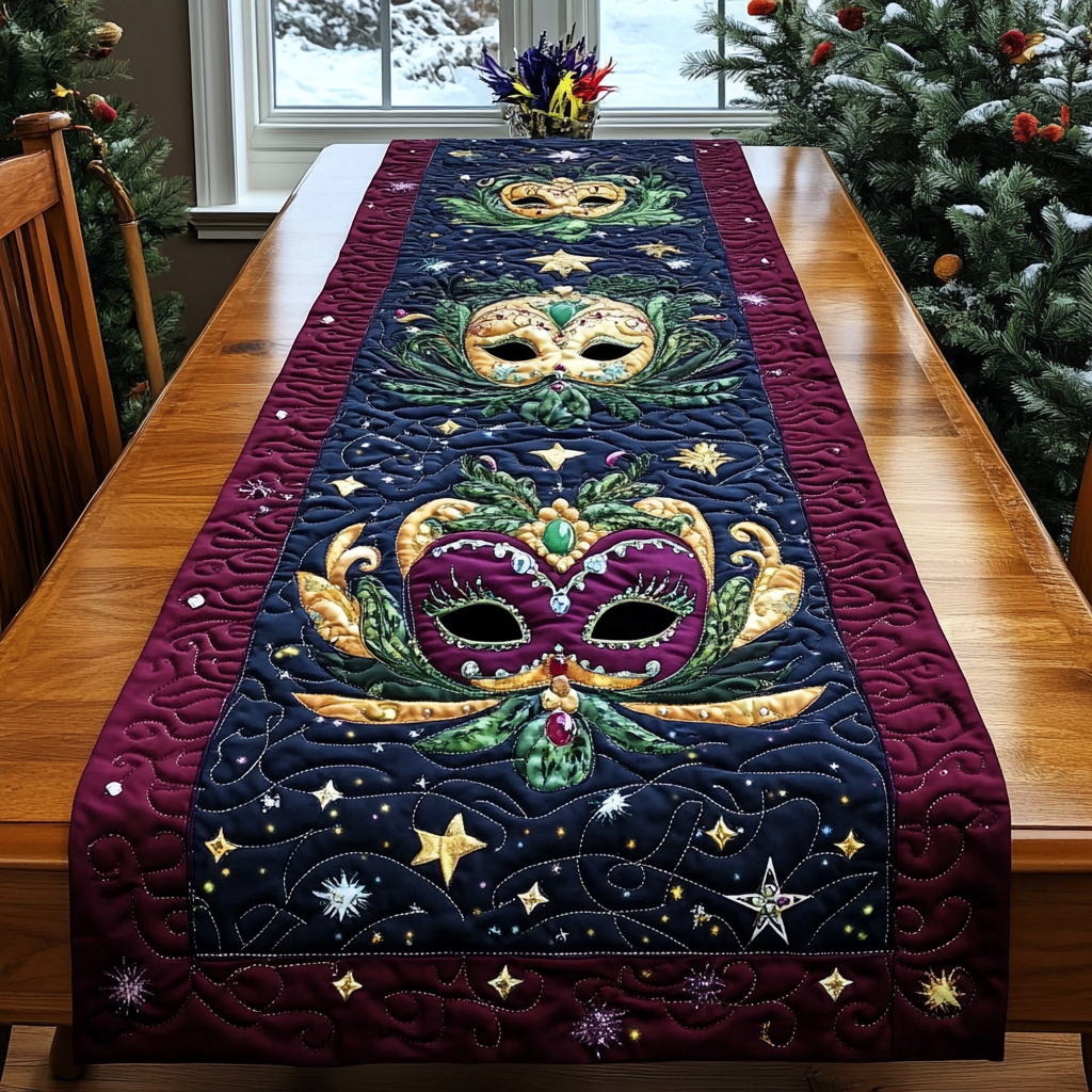 Mardi Gras Jubilee Quiltet Bordløber NCU0DK4106