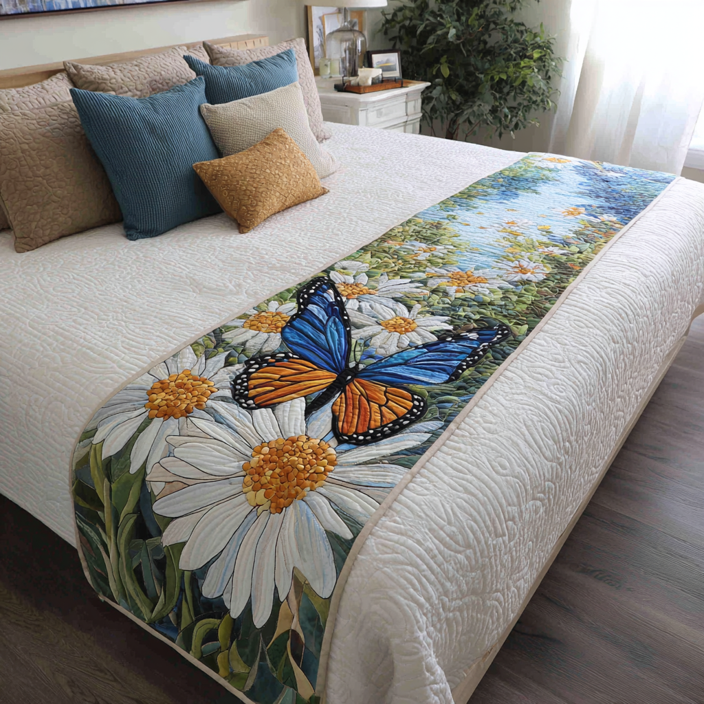 Engbutterfly Quiltet Sengeløber NCU0DK9141