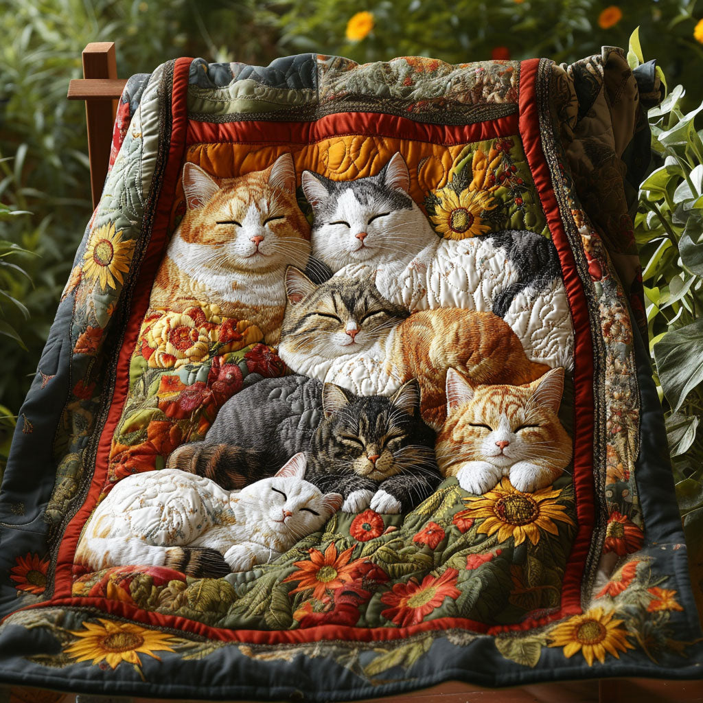 Meow Meadow Quiltet Tæppe NCU0PT7356