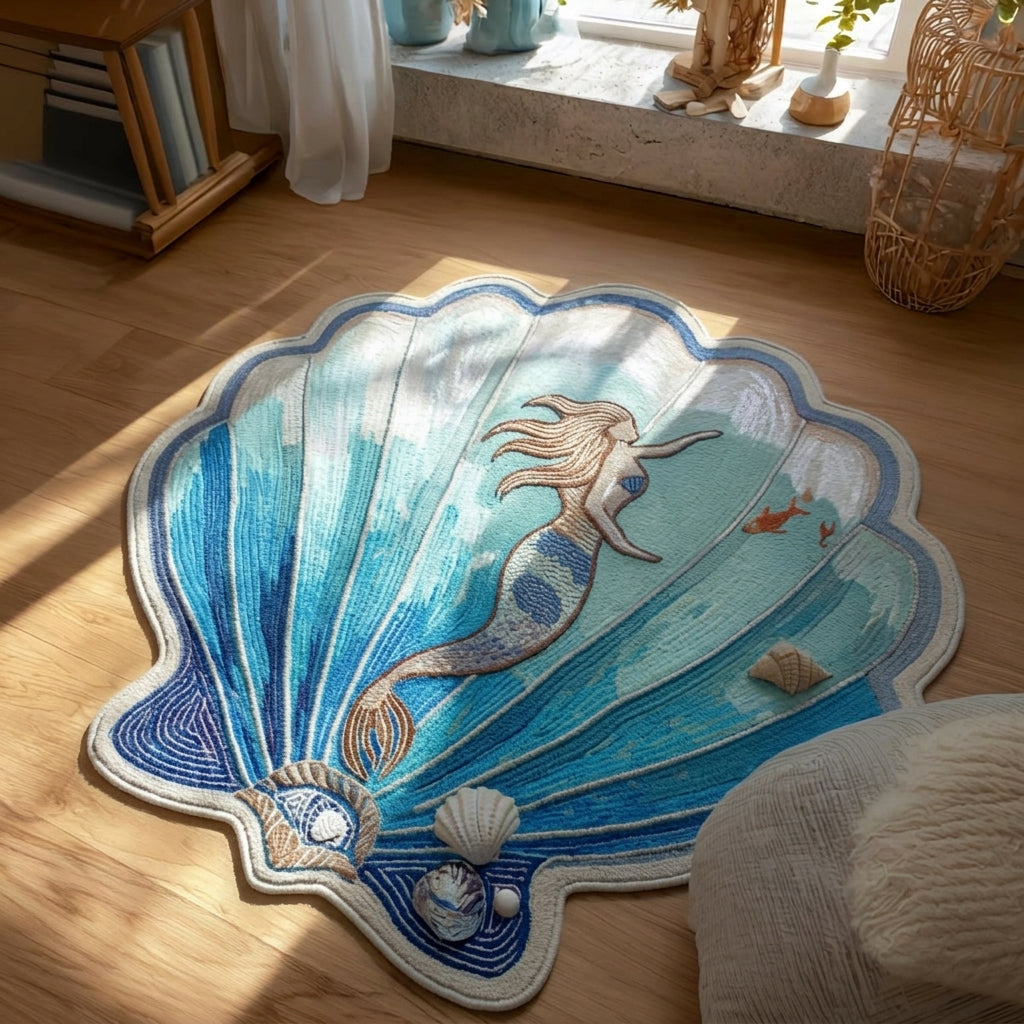 Mermaid Lagoon Specialformet Tæppe NCU0DV9647