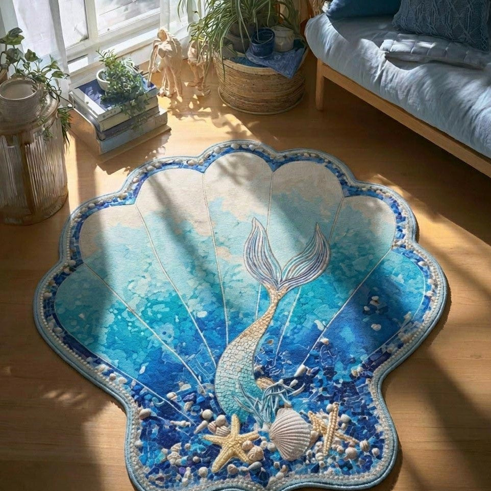 Mermaid Secret Specialformet Tæppe NCU0DV9640