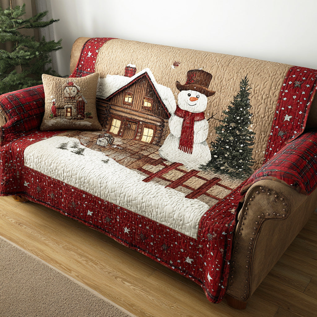 Glædelig Frost Felt Quilted Sofa Cover NCU0TD1527