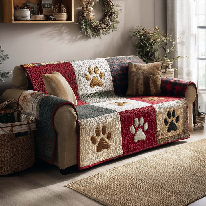 God Pawmas Quilted Sofa Cover NCU0NT11194