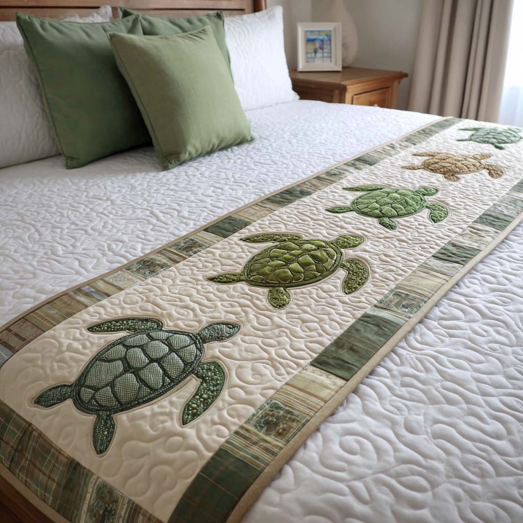 Mosaik Skall Quilted Bed Runner NCU0PT9465