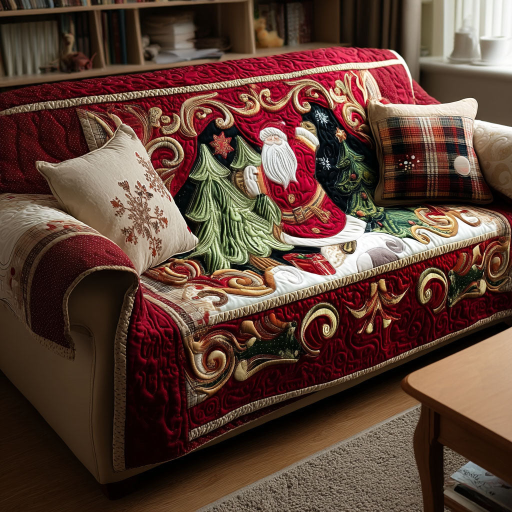 Bjerghjul Christmas Quiltet Sofa Dække NCU0PT9803