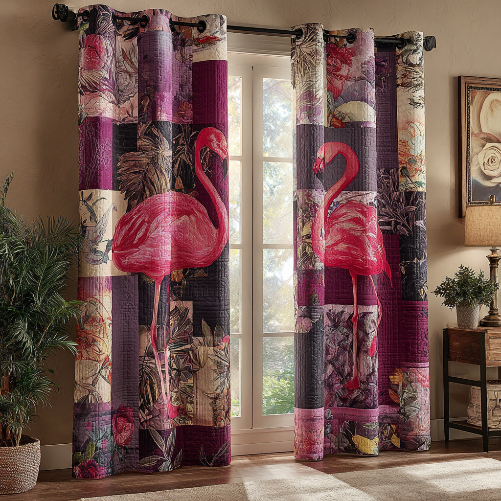 Mystiske Flamingo Quiltede Gardiner NCU0HH1729