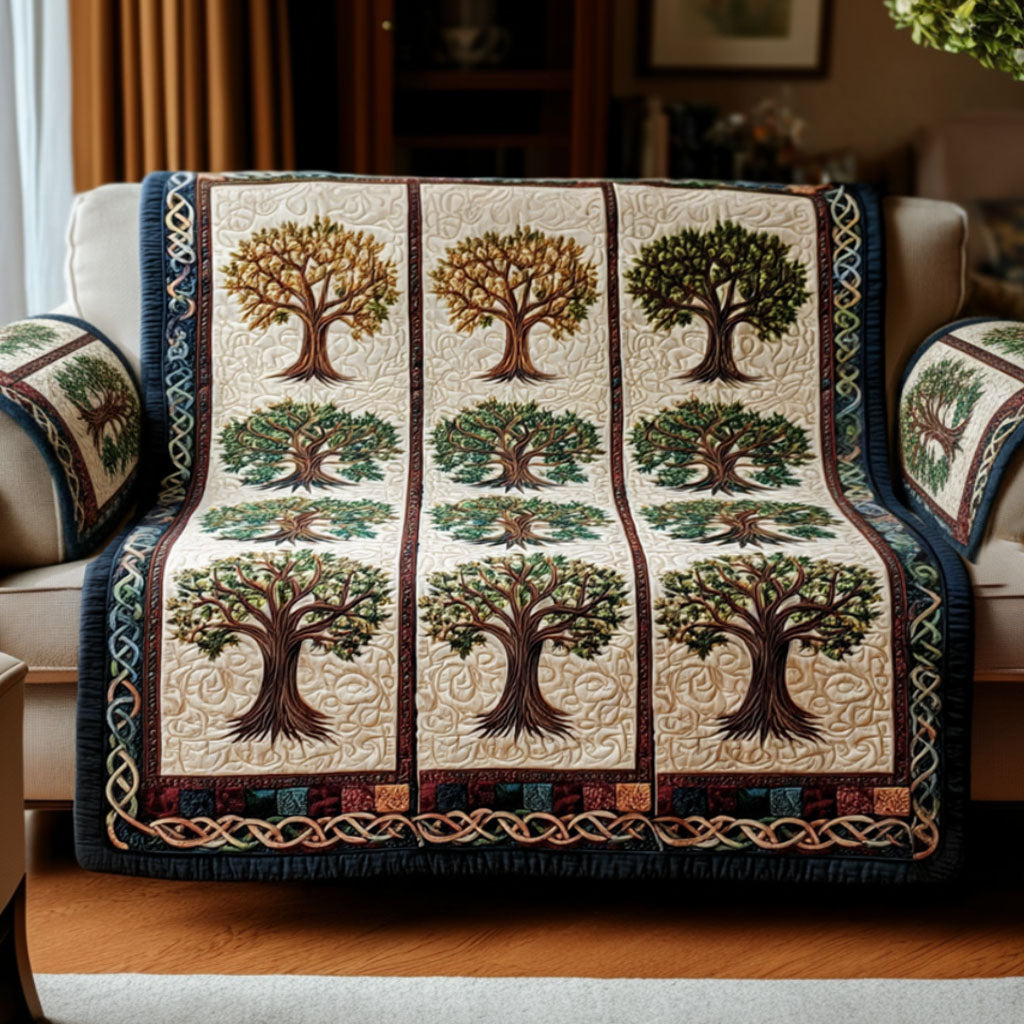 Træet af Livet Quilted Sofa Cover NCU0VT364