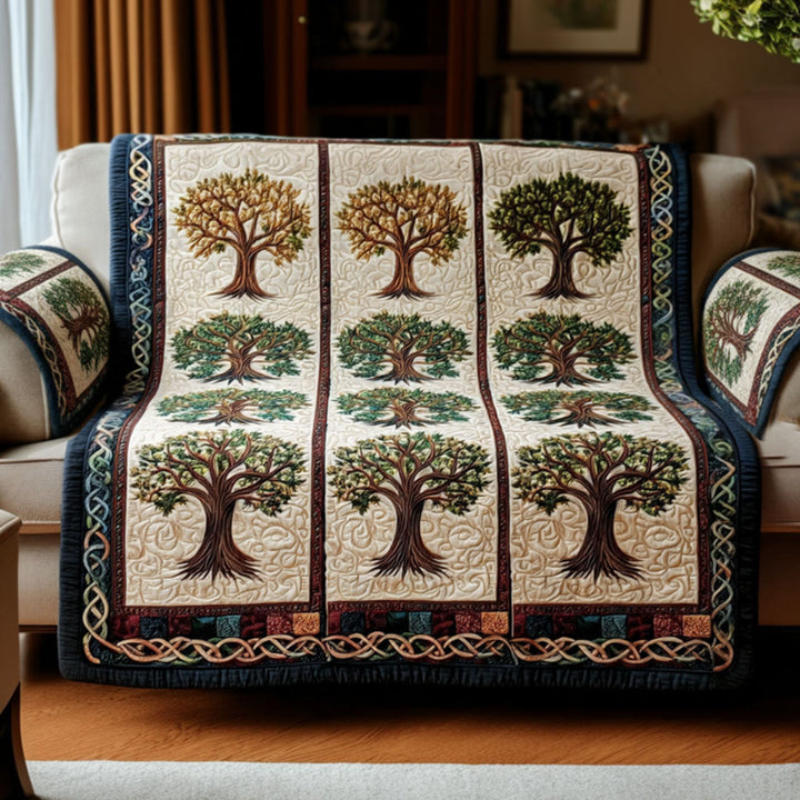 Træet af Livet Quilted Sofa Cover NCU0VT364