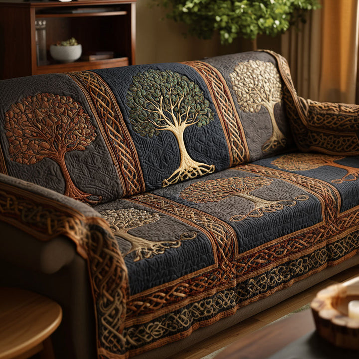 Træet af Livet Quilted Sofa Cover NCU0VT364