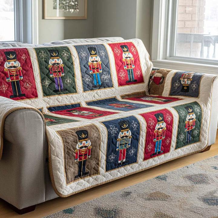 Nøddeknækker Parade Quilted Sofa Cover NCU0XD741