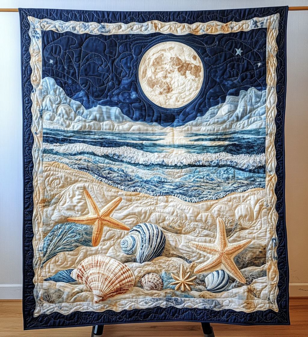 Ocean Night Art Quilt Hængende NCU0PT677