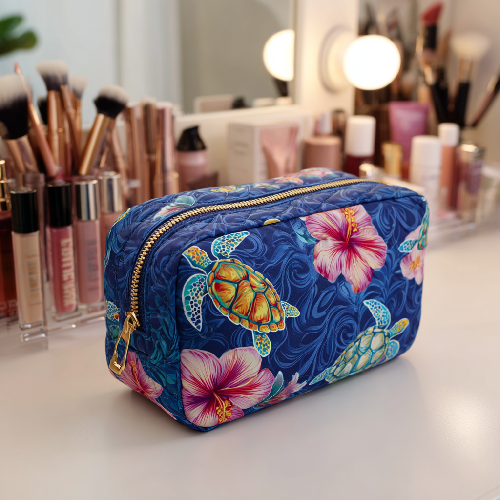 Ocean Turtle Quilltet Makeup Taske NCU0DK10238