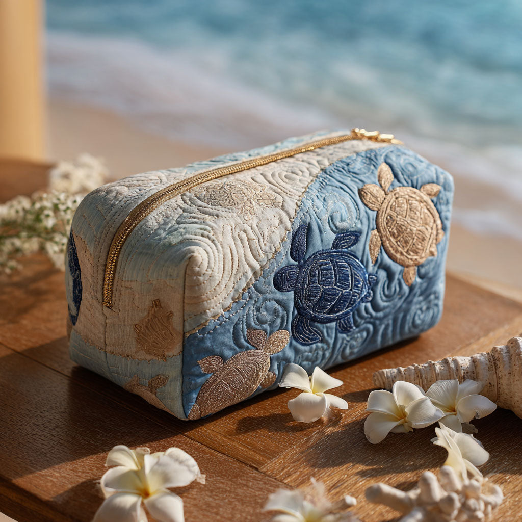Ocean Turtle Quiltet Makeup Taske NCU0PT9267