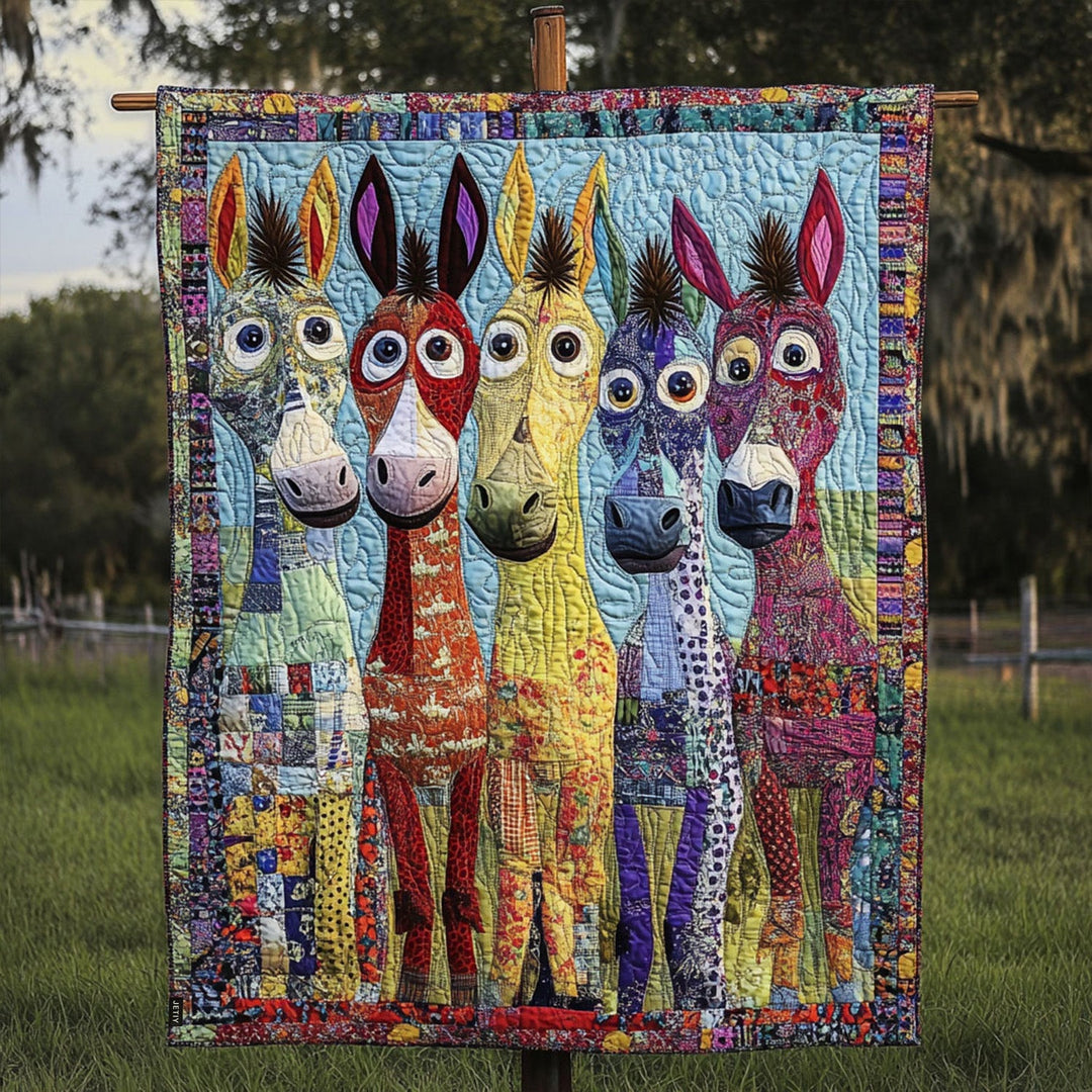 Patchwork Ponies Quiltet Tæppe NCU0PT4466