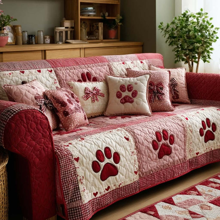 Paw Love Quiltet Sofapude NCU0NT11666