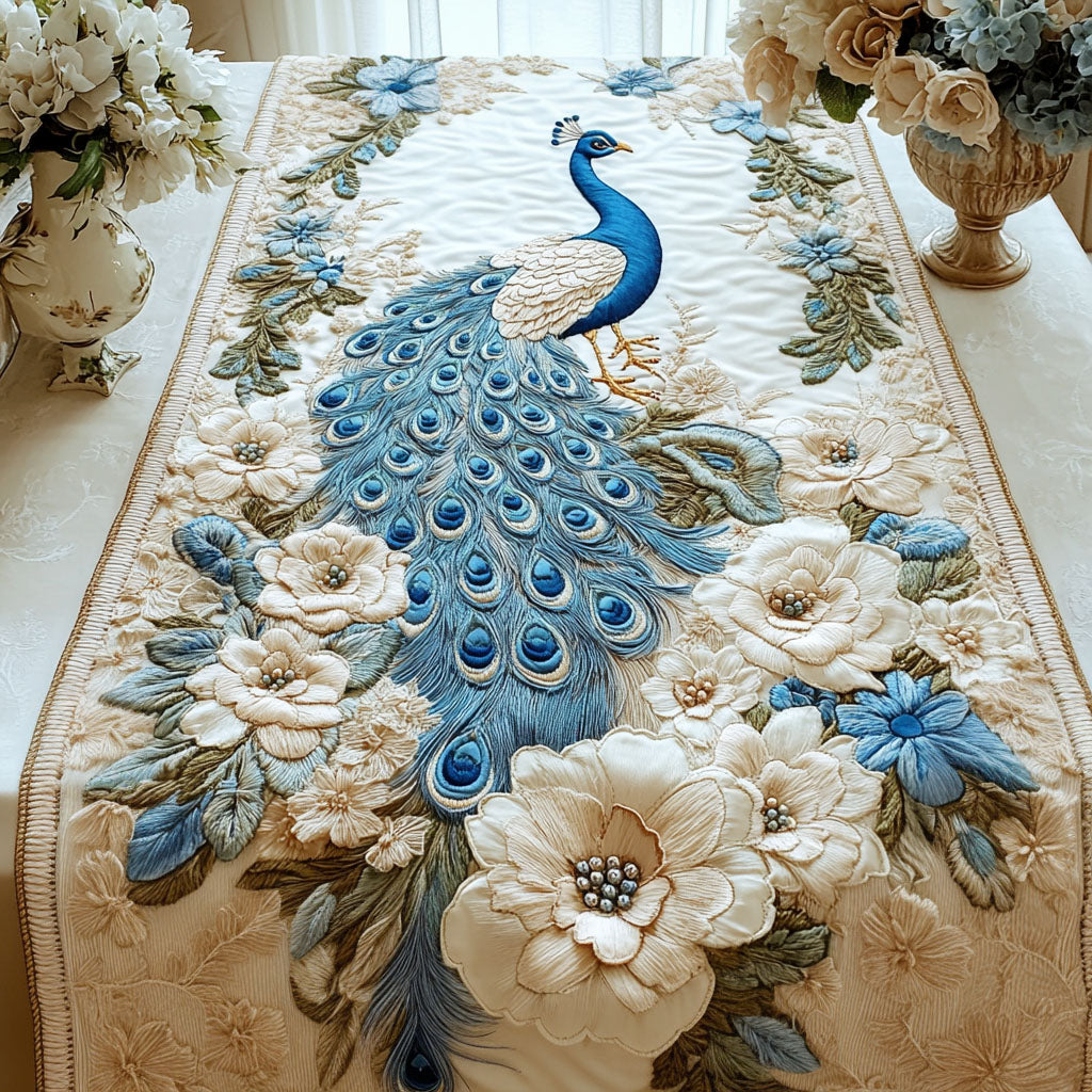 Påfugleblomst Quilted Table Runner NCU0NT3622