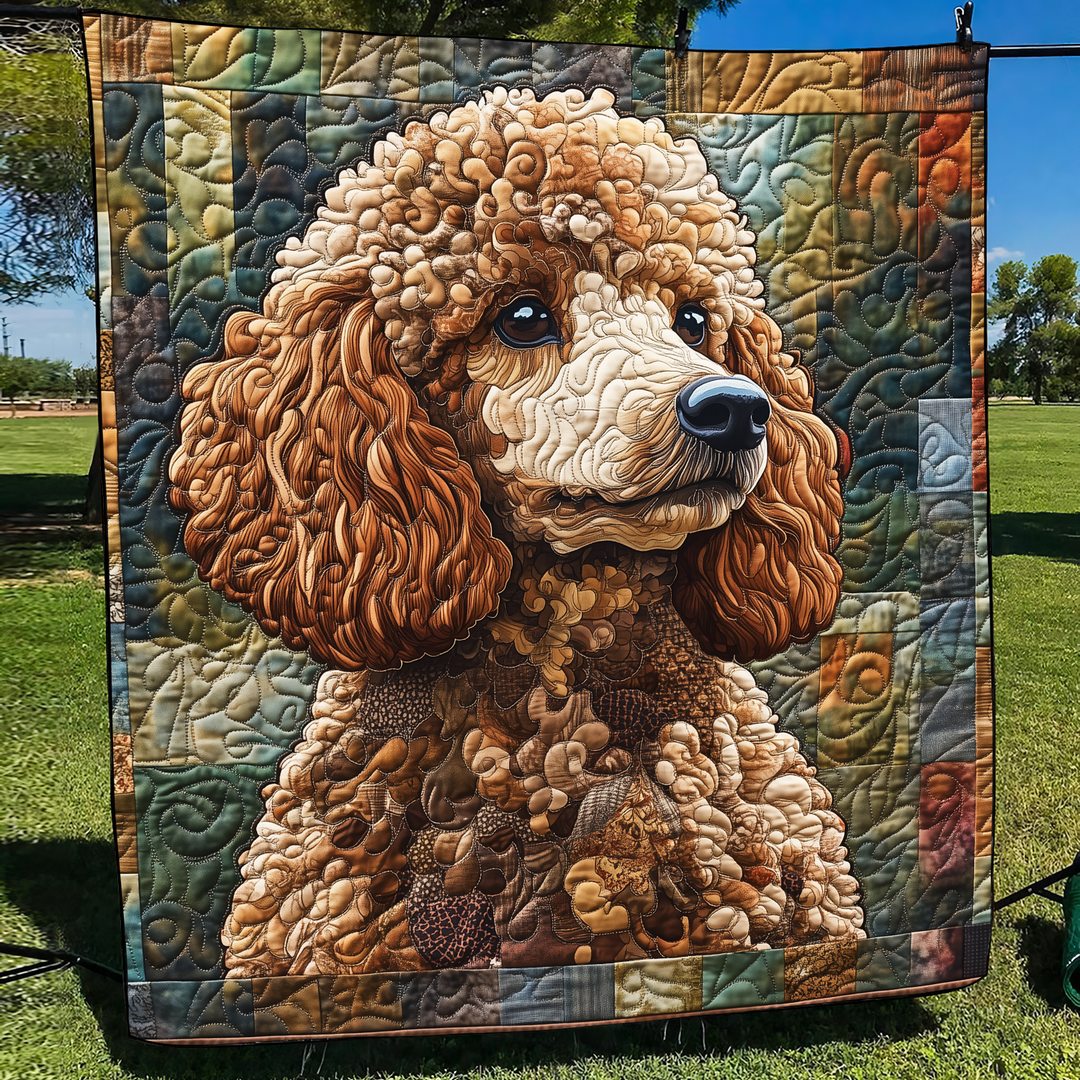 Poodle Parade Quiltet Tæppe NCU0DK1059