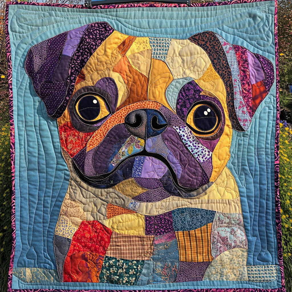 Puggy Perfection Quiltet Tæppe NCU0DK1401