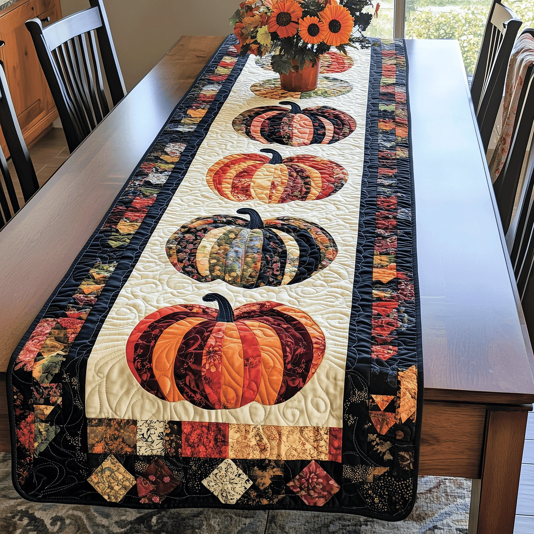 Græskar Quilted Bordløber NCU0VT37