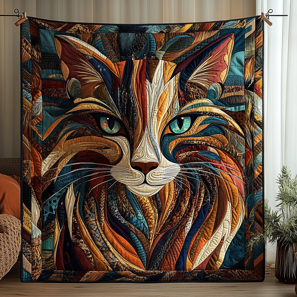 Purrs And Patches Quiltet Tæppe NCU0DK937