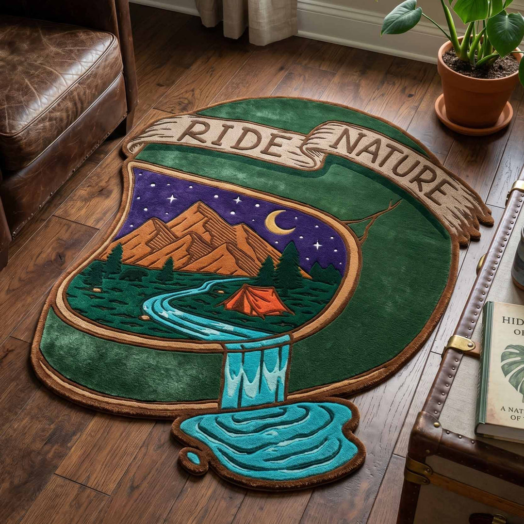 River Escape Custom Shape Area Rug NCU0XD2751