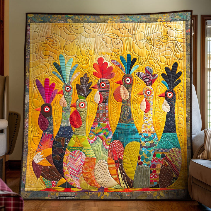 Rooster Club Kunst Quilt Ophæng NCU0TH1569