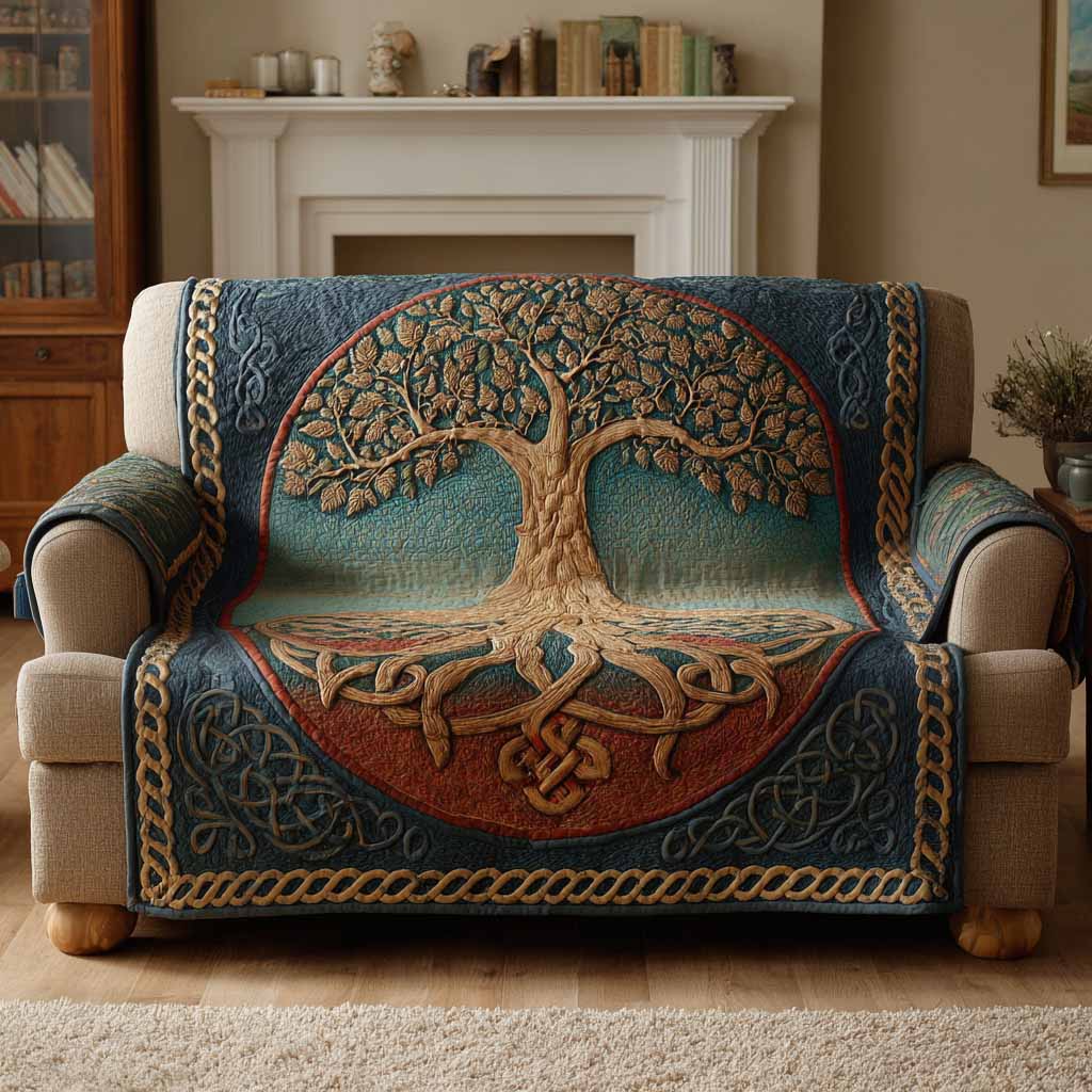 Rooted Majesty Quiltet Sofa Dække NCU0XD2386
