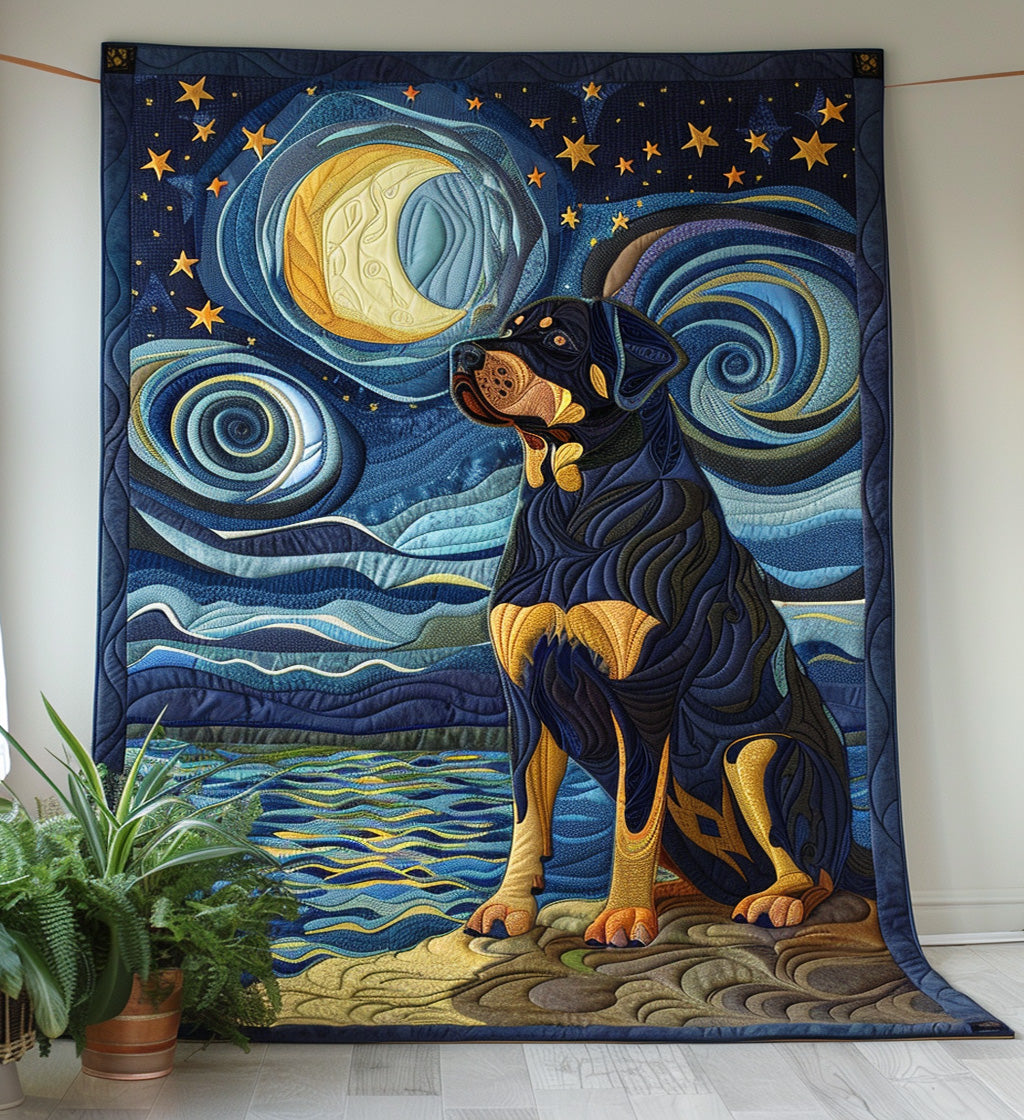 Rottweilers Natdrøm Quilted Tæppe NCU0PT347