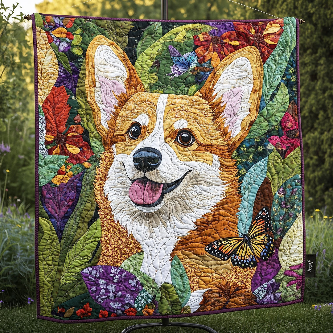 Royal Corgi Charm Quiltet Tæppe NCU0PT766