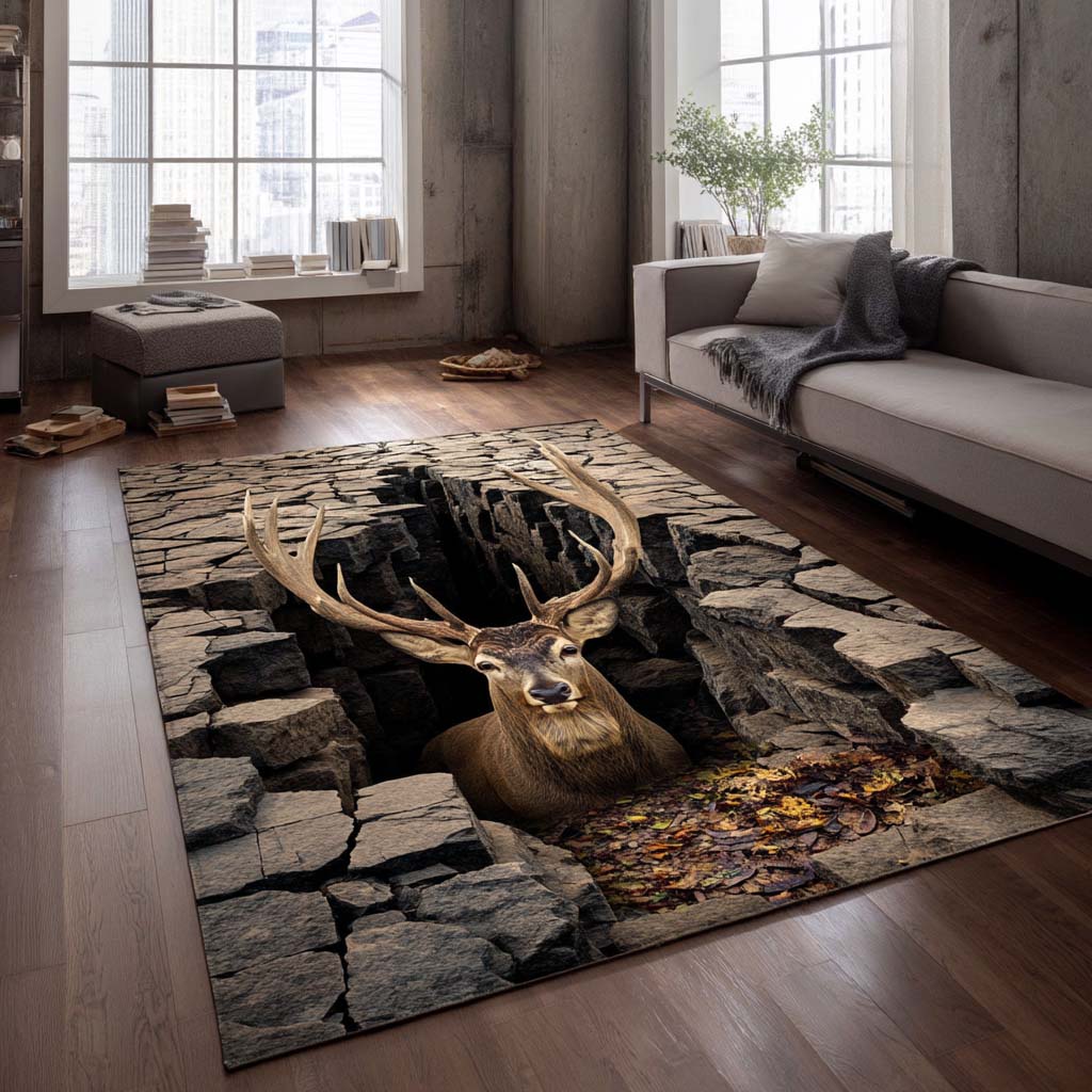 Deer Area Rug NCU0VT320