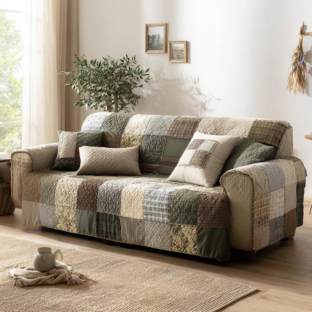 Rustik Hjem Quilted Sofa Dække NCU0DV9206