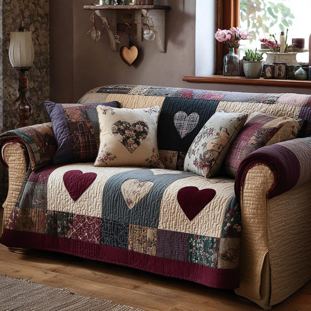 Rustik Kærlighed Quiltet Sofa Dække NCU0DV9126