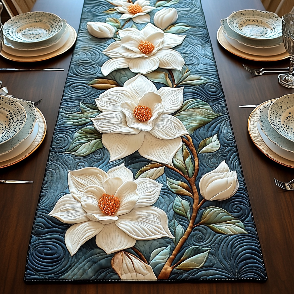 Rustik Magnolia Quiltet Bordløber NCU0DV3645