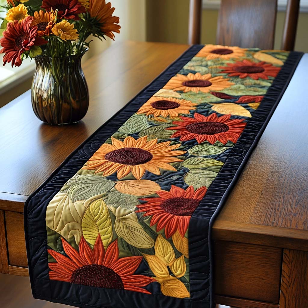 Rustne Petals Quiltet Bordløber NCU0NT1459