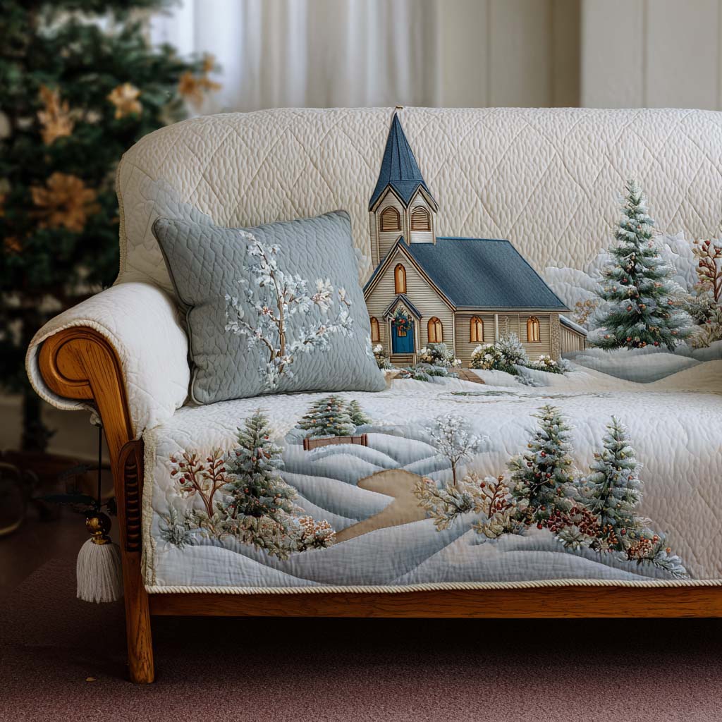 Hellige julelys quiltet sofa cover NCU0NT11333